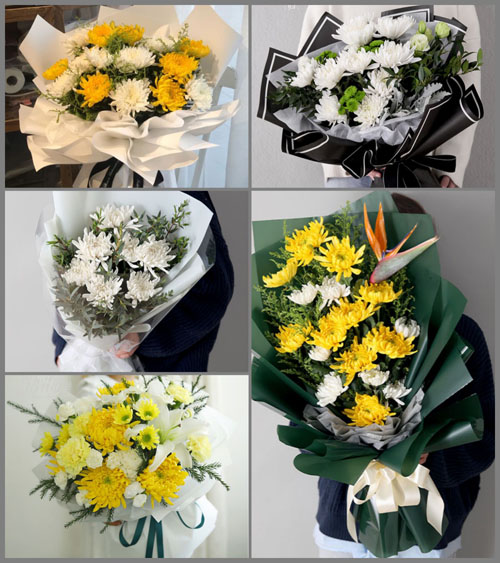 江苏南京浦口区白事花束代送